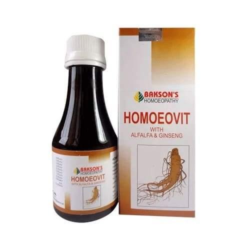 Bakson's Homoeovit with Alfalfa & Ginseng Syrup - YourMedKart