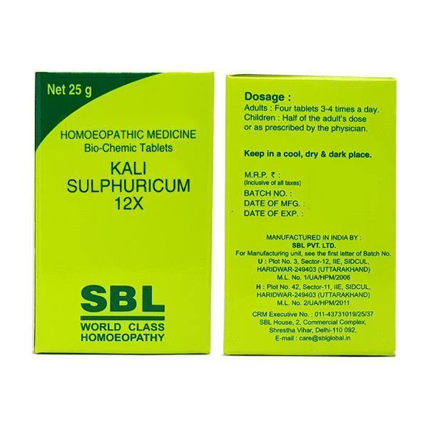 SBL Kali Sulphuricum Tablets - YourMedKart