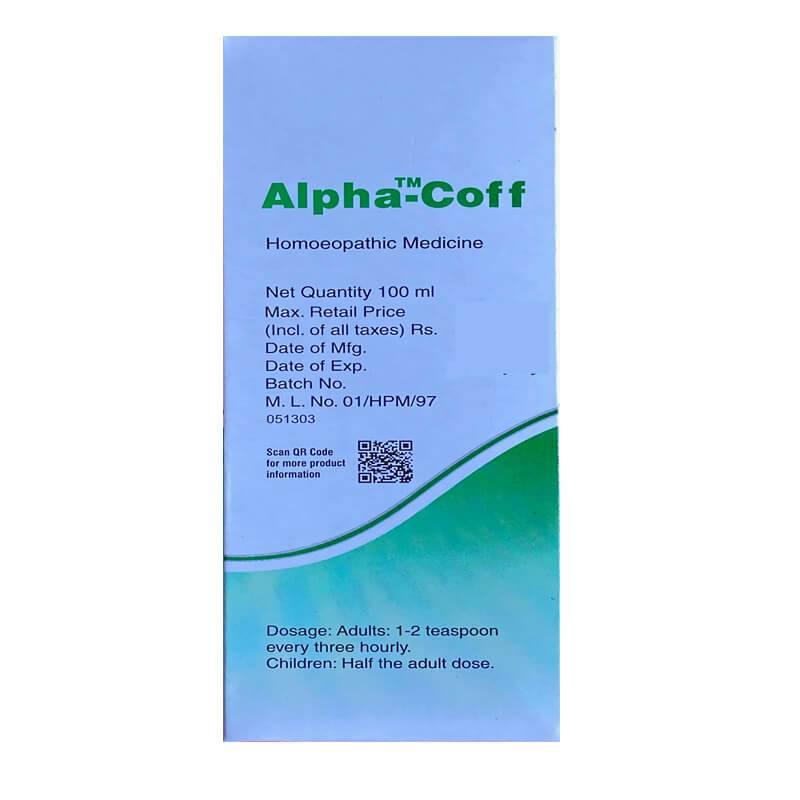 Dr Willmar Schwabe India Alpha-Coff Cough Syrup - YourMedKart