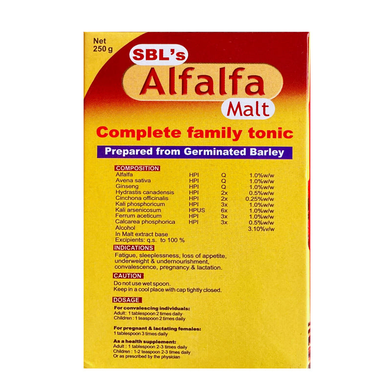 SBL Alfalfa Malt Energy Stimulant Delicious Chocolate